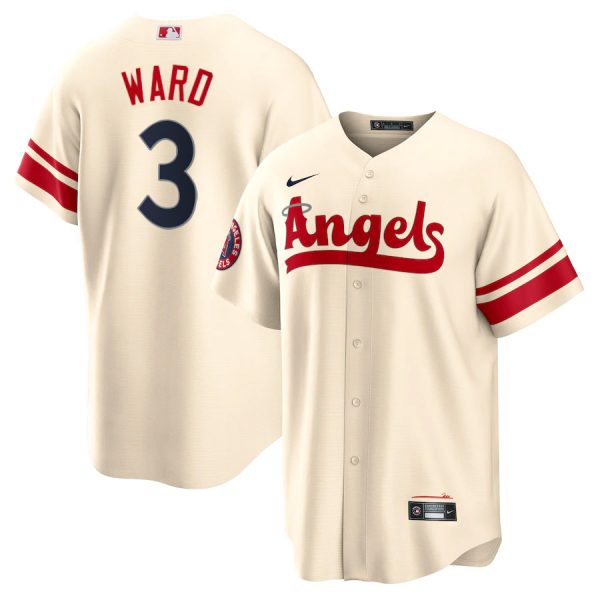 Angels 3 Taylor Ward Cream 2022 City Connect Cool Base Jersey Dzhi,We sell and wholesale Angels 3 Taylor Ward Cream 2022 City Connect Cool Base Jersey Dzhi on line form chian!